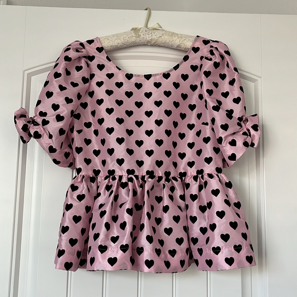 LoveShackFancy heart pattern top